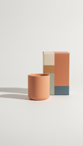 Apricot accent matte packaged candle