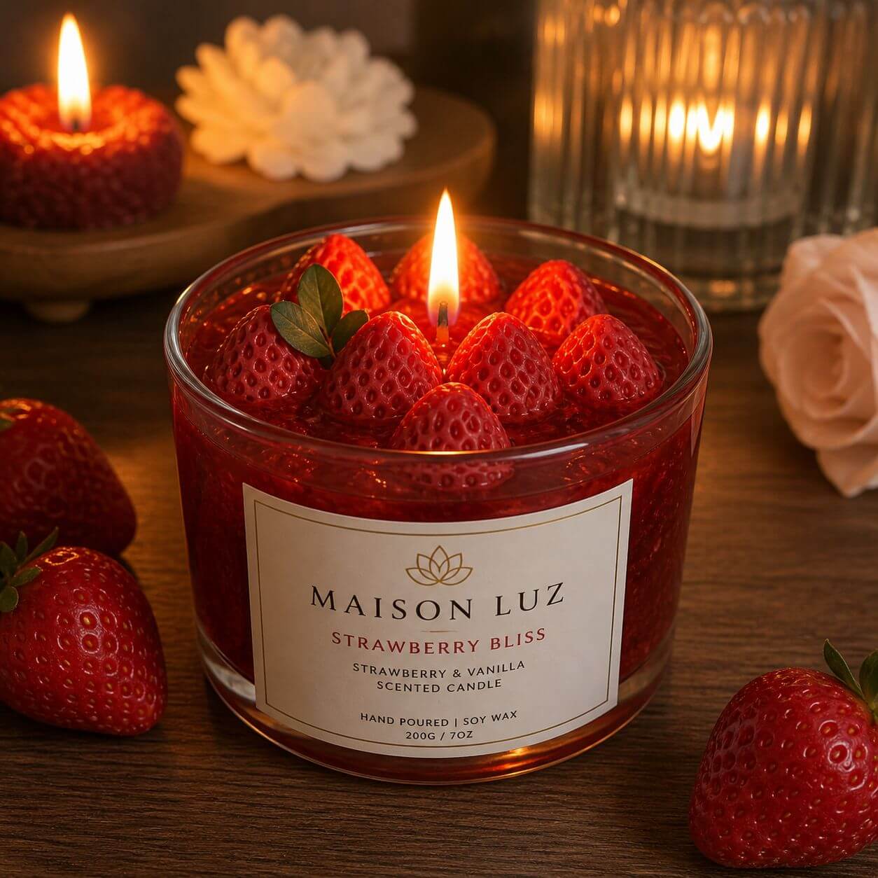 Strawberry Bliss Candle – Maison Luz